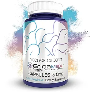 Nootropics Depot Erinamax Lion's Mane 500mg Κάψουλες 