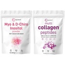Micro Συστατικά Multi Collagen Protein Powder 2lbs & Myo & D-Chiro Inositol Powder Bundle 2 Pack 