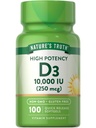 Nature's Truth D3 Vitamin 10,000 IU Softgels Supplement | 100 Count | High Potency Formula | Non-GMO and Gluten Free