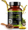 Dr. HERBALIST Κάψουλες Castor Oil - 1600mg ανά Σερβίρισμα, 60 Count - Μη ΓΤΟ, Γρήγορη Απορρόφηση, Χορτοφαγική, Ψυχρή Πίεση, και Υψηλή Ικανότητα - Υποστηρίζει το δέρμα, τα μαλλιά, φυσικά Laxatives και Digestive Υγεία