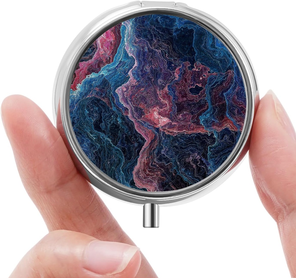 Μίνι κουτί χάπι, μικρό κουτί χάπι, φορητό κουτί χάπι, χαριτωμένο διοργανωτής χάπι για βιταμίνες, φάρμακα, ιχθυέλαιο και συμπληρώματα (Κείμενο)