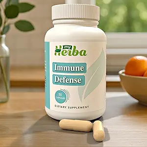 Συμπλήρωμα Ανοσολογικής Άμυνας - Φόρμουλα Βασισμένη σε φυτά με ψευδάργυρο, χαλκό, τζίντζερ, εχινάκεια & σκόρδο, καθημερινή ευεξία και ανοσοποιητικό σύστημα Υποστήριξη για Ενήλικες, 50 κάψουλες