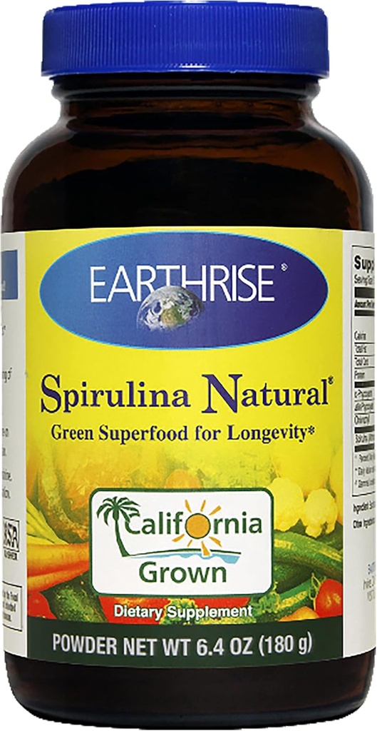 EARTHRISE Spirulina Powder 180 Gram, 0.01 Pounds