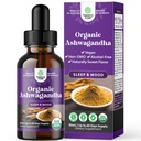 USDA Organic Ashwagandha Liquid Drops - Εκχύλισμα ρίζας Ashwagandha για το στρες και την διάθεση - Delicious Pure Adaptogen Drops for Adults - Αλκοόλ-free Herbal Tinctures for Rest - 30 ml Μπουκάλι