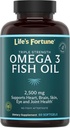 Συμπύκνωμα Ωμέγα 3 Fish Oil Ζωής 2500 mg, 60 Softgels, Υψηλή Ικανότητα, EPA & DHA Λιπαρά Οξέα - Καρδιά, εγκέφαλος, δέρμα, αρθρώσεις - Μη ΓΤΟ