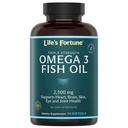 Life's Fortune Fish Oil Omega 3 Concentrate Supplement 2500 mg, 60 Softgels, High Potency, EPA & DHA Fatty Acid - Heart, Brain, Skin, Joints - Non GMO