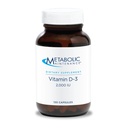 Metabolic Maintenance Vitamin D3 2000 IU - Delivers 50 mcg Vitamin D3 - Supports Bone Strength, Immune Balance & Mood Wellness - 120 Servings - 120 Capsules