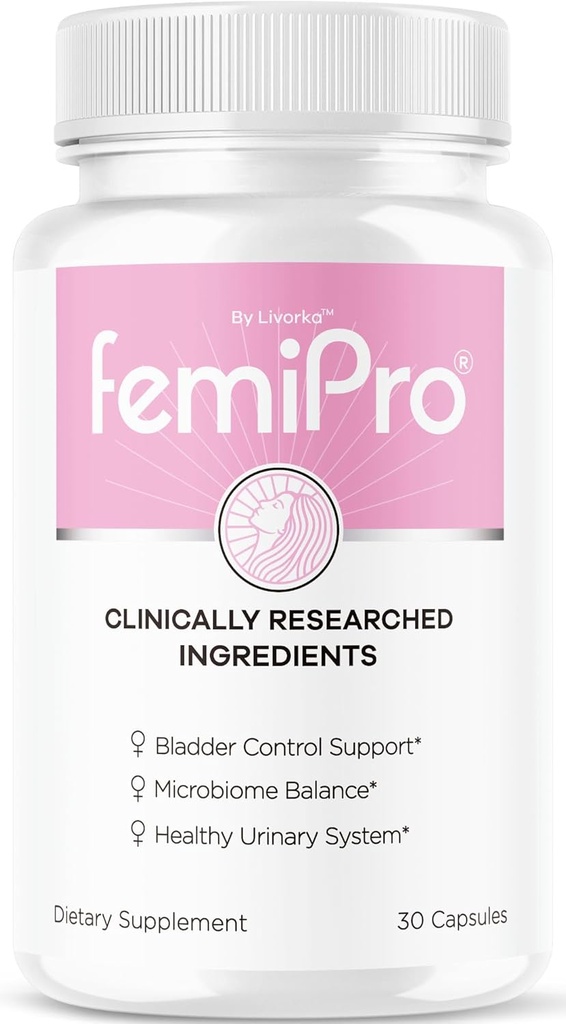 LIVORKA FemiPro Bladder Control Pills - Original FemiPro Capsules, Femi Pro Bladder Control Support Supplement, Probitic FemiPro Pills for Overall Health and Wellness Reviews, 30 Capsules for 1 Month
