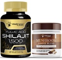 WELNESS LABSRX Shilajit Κάψουλες καθαρής Ιμαλαΐας 15.000mg - Mushroom Coffee Blend