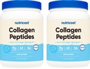 Nutricost Pure Collagen Hydrolysate (Bovine) σκόνη (2 πακέτο) - Grass Fed Bovine Collagen, 1LB ανά φιάλη
