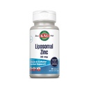 KAL Λιποσωμικός ψευδάργυρος 30mg, Κυτταρική λειτουργία και συμπλήρωμα υποστήριξης ανοσοποιητικών, Συμπληρώματα ψευδάργυρου ενισχυμένης απορρόφησης, Vegan, Χωρίς γλουτένη, Χωρίς σόγια, 30 υπηρεσίες, 30 VegCaps