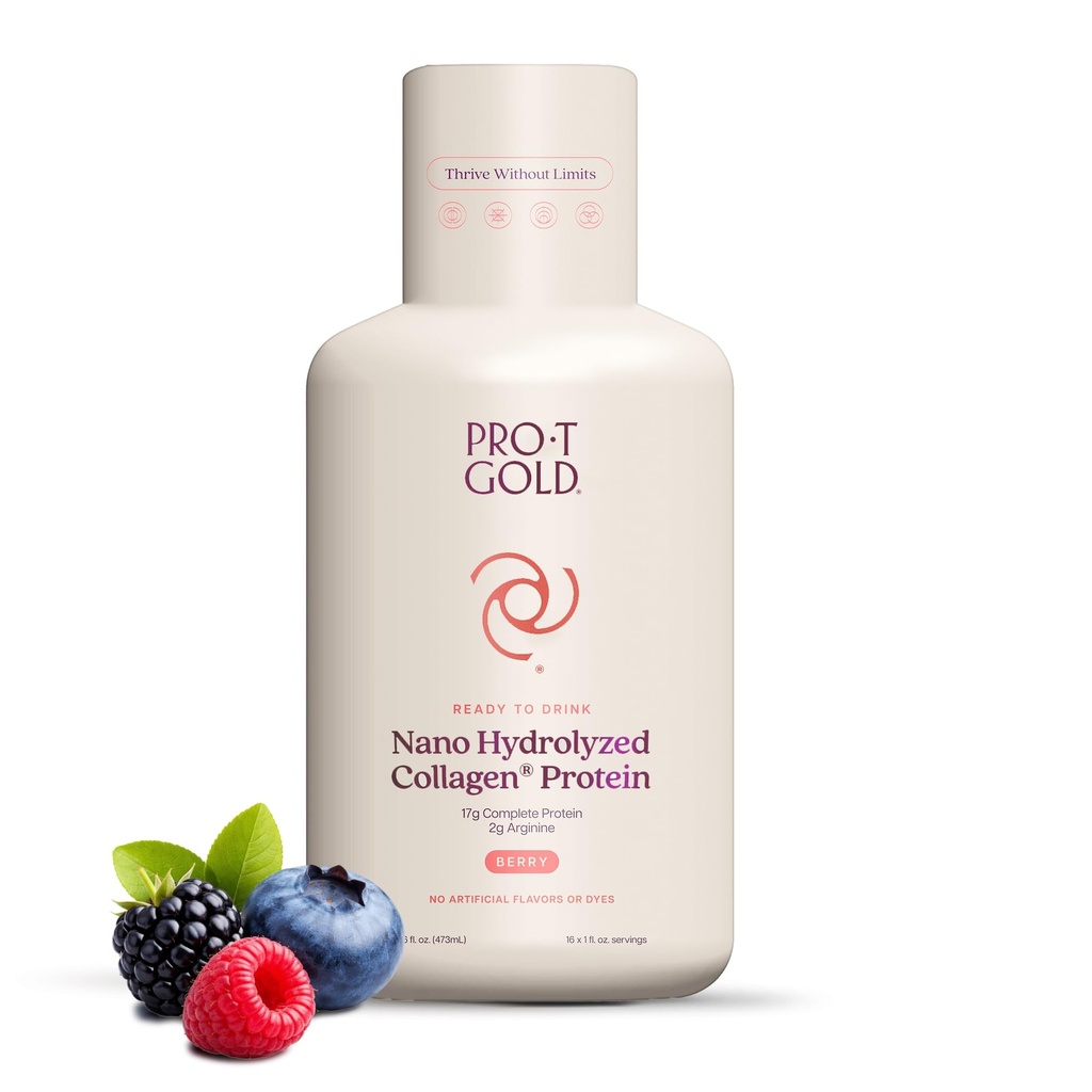 ProT GOLD Berry ζάχαρη δωρεάν υγρή πρωτεΐνη Shot - 16oz κατά της γήρανσης. Αποδεικνύεται ότι ενισχύει την ασυλία. Formula Trusted by 4.000+ Medical Facilities for Complete Protein Nutrition and Proven 2X Γρηγορότερη Θεραπεία