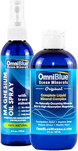 OmniBlue Ocean Minerals 8oz & OceanPower Topical Spray 6oz 