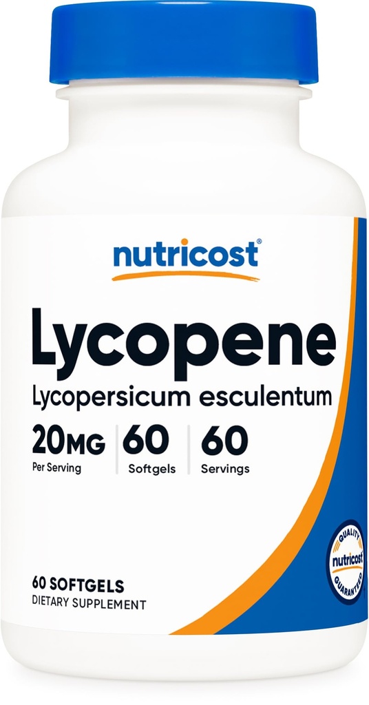 Nutricost Lycope (20mg) 60 Softgels - Χωρίς γλουτένη, μη ΓΤΟ