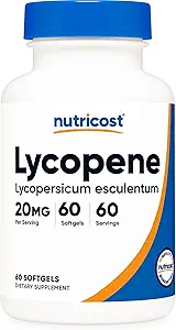 Nutricost Lycopene (20mg) 60 Softgels - Gluten Free, Non-GMO
