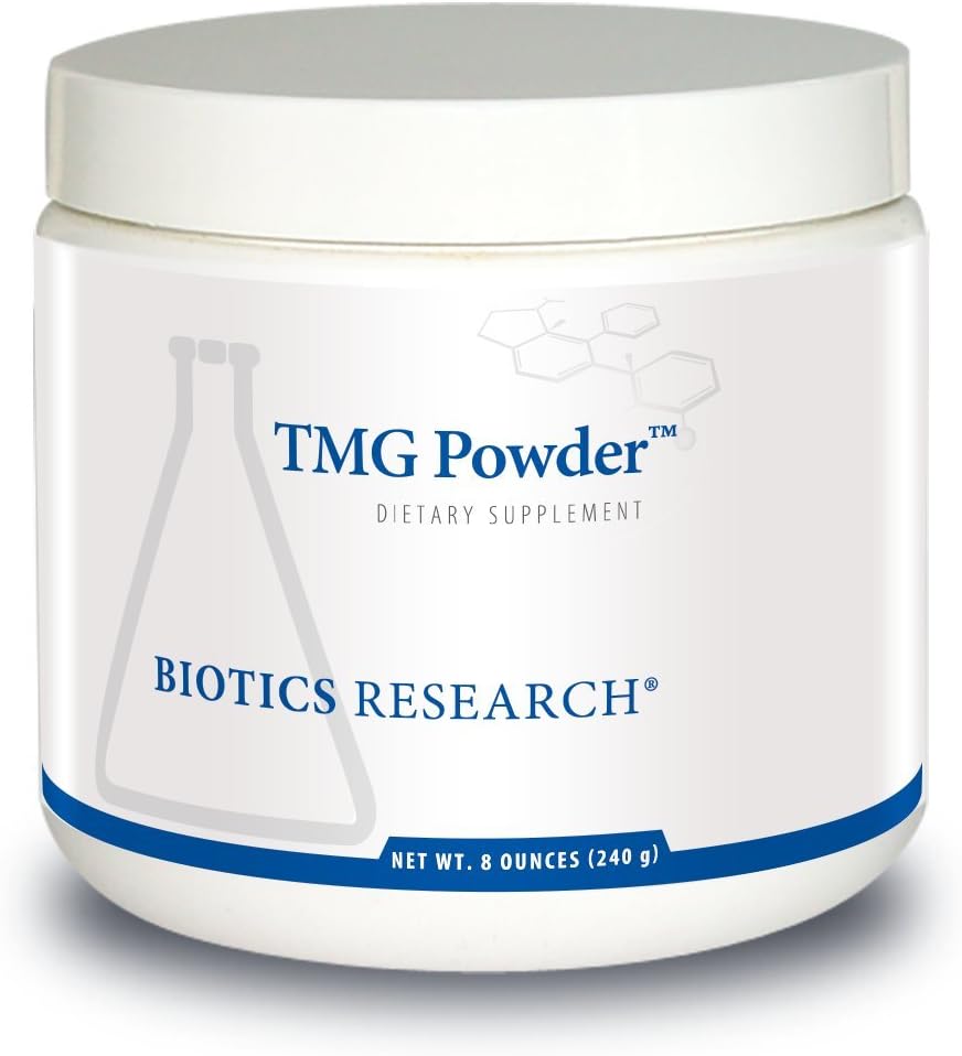 Biotics Research TMG Powder – Τριμεθυλογλυκίνη. Μπετάιν. Σκόνη Φόρμουλα. Δώρος Μεθυλίου. Μύες Κερδίζουν. Αποτοξίνωση. Υποστηρίζει υγιή επίπεδα Homocysteine Περιέχει: 8 Oz (240g)