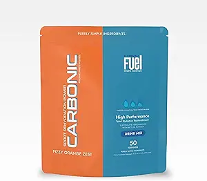 Carbonic Orange Zest Hydration & MCT Oil Powder Nutrition - First-Ever Advanced Electrolyte & MCT Formula, Enhances Hydration, Sustained Energy, & Recovery - 50 Servings