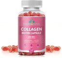 Multi Collagen Complex 200MG + Biotin 3000MG + Βιταμίνη C 50MG - Προάγει υγιή μαλλιά, όμορφη επιδερμίδα, και υποστήριξη νυχιών! 120 κάψουλες, 60 ημέρες προσφοράς