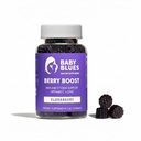 Baby Blues Berry Boost για μαμάδες, Ανοσία Elderberry Gummies Ανοσολογική υποστήριξη συμπλήρωμα με βιταμίνη C και ψευδάργυρο για ενήλικες, μη-GMO ανοσοποιητικό σύστημα Βιταμίνες Booster Vegan Gluten Free Gummies, 60pcs