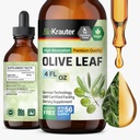 BIO KRAUTER Olive Leaf Extract Liquid - Olive Leaf Βάμμα για την Ανοσολογική Υποστήριξη - Αλκοόλ και Ζάχαρη Χωρίς - Vegan Drops 4 Fl.Oz.