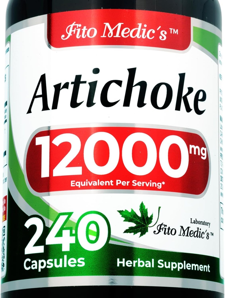 FITO MEDIC'S Lab | Artichoke Extract | Artichoke Extract Capsules |240 Capsules |12000 mg | alcachofa.