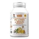 ANDREW LESSMAN PC ήπαρ και εγκέφαλος Οφέλη 60 Softgels - Phosphatidyl Choline, πιο σημαντικό οικοδομικό μπλοκ για υγιή συκώτι και εγκεφαλική δομή, λειτουργία. Χωρίς Πρόσθετα. Εύκολο να καταπιείτε Softgels