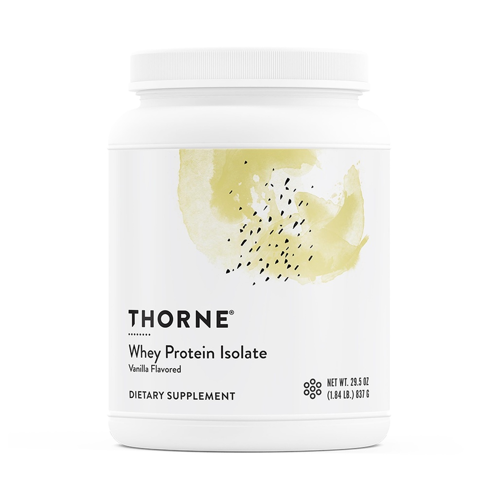 THORNE - Whey Protein Isolate - 21 γραμμάρια εύκολης έως απογυμνωτικής σκόνης πρωτεΐνης ορού γάλακτος - NSF Certified for Sport - Vanilla - 29.5 Ουγγιά - 30 Σερβίρεις
