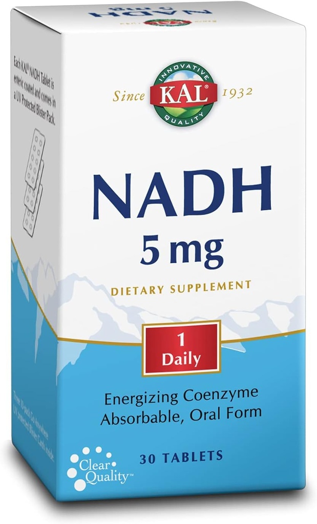KAL 5 Mg Nadh δισκία, 30 κόμης