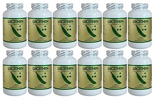 Λεκιθίνη 1200mg, 200 Softgels (12 Συσκευασία)
