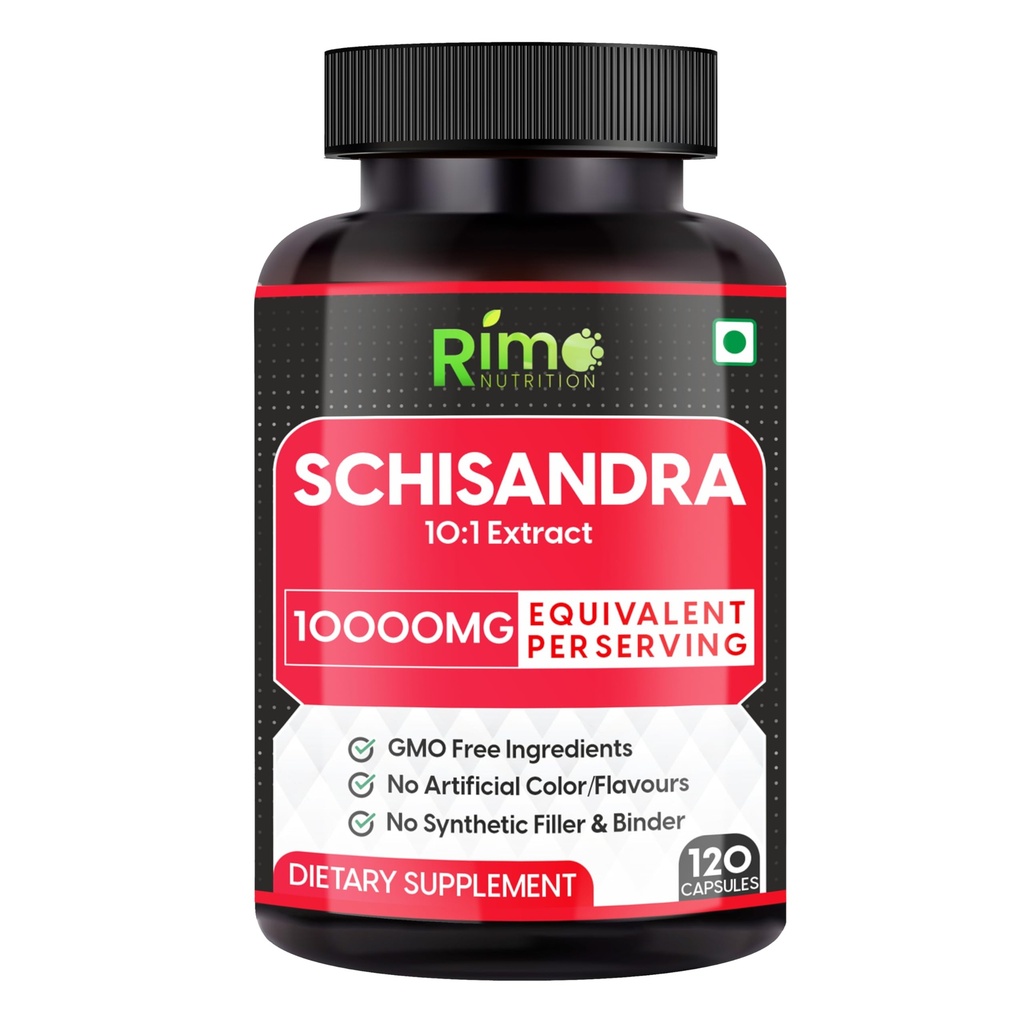 Συμπλήρωμα Schisandra - Τυποποιημένο σε Schisandrins, Pure Schisandra Chinensis εκχύλισμα φρούτων, 120 κάψουλες
