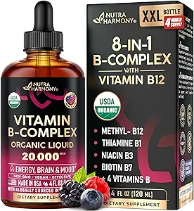 USDA Organic Vitamin B-Complex B5 Pantothenic Acid 