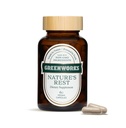 Greenworks Nature's Rest Melatonin Free Sleep Aid - Organic Herbal Supplement with Ashwagandha & Valerian Root - Vegan Capsles, 60 Count.