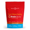 Brain Body Collage Peptides σκόνη - Vital Protein & Collagen συμπλήρωμα για γυναίκες & άνδρες - Hydrolyzed τύπου I & III για δέρμα μαλλιών, νύχια & κοινή υγεία - 25 σερβιρίσματα - Κρέμα Φυσική σοκολάτα - 997g