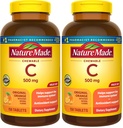 Nature Made Chewable Vitamin C 500 mg, Dietary Vitamin C Supplement for Immune Support, 150 Tablets, 150 Day Supply (Pack of 2)