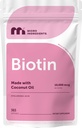 Micro Ingredients Biotin 10,000 mcg with Hyaluronic Acid 25 mg Per Serving | Made with Coconut Oil | 365 Softgels | 1 Per Day | One Year Supply | Non-GMO & Gluten Free