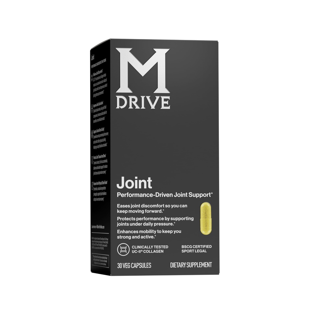 Mdrive κοινό συμπλήρωμα υποστήριξης για τους άνδρες - υποστηρίζει υγιή κοινή λειτουργία, ευελιξία, άνεση και κινητικότητα - Χαρακτηριστικά UC-II κολλαγόνο, κουρκουμίνη κουρκουμίνη & υαλουρονικό νάτριο από υαλουρονικό οξύ, 30ct