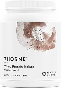 THORNE - Whey Protein Isolate - 21 Grams of Easy-to-Digest Whey Protein Powder - NSF Certified for Sport - Chocolate - 31.9 Ounces - 30 Servings