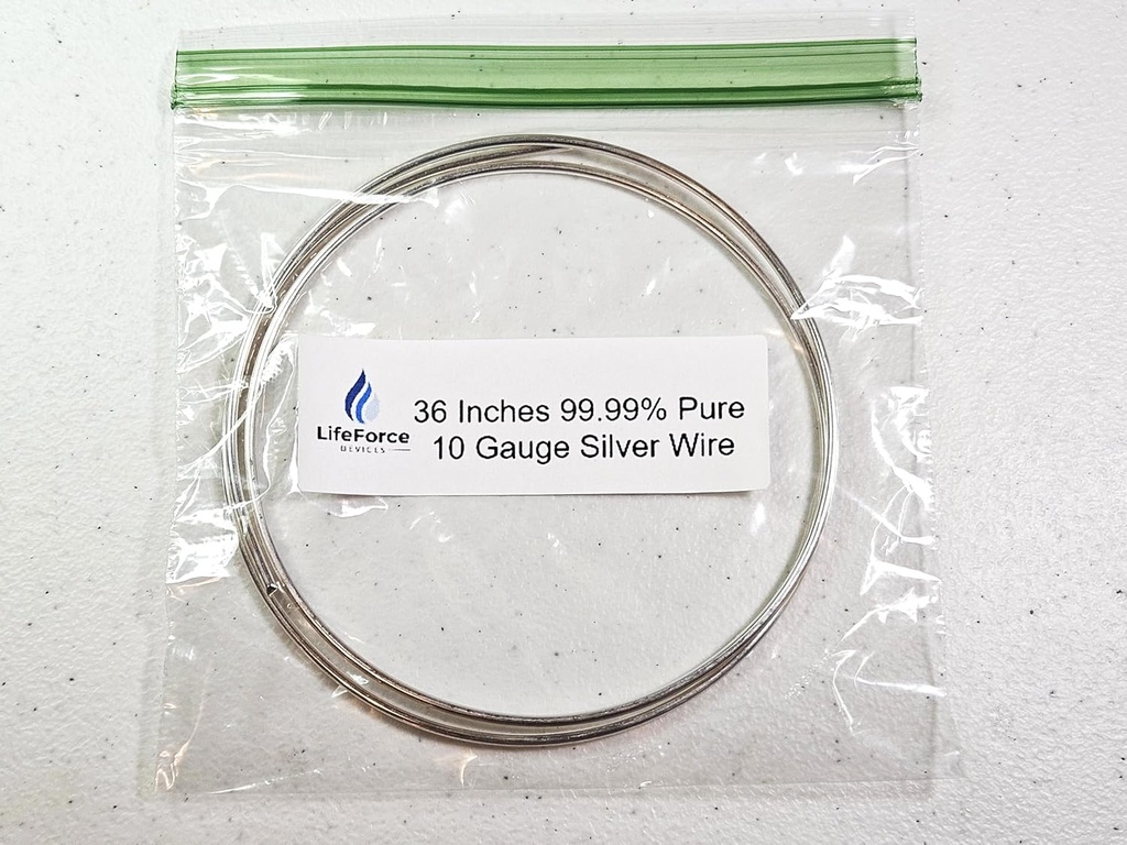 Καλώδια ασημί – 9999 Silver Electrodes – Pre-Cut 36-Inch 10 Καλώδια Gau Ταιριάζει Γεννήτριες LifeForce