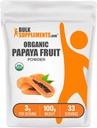 BulkSupplements.com Βιολογική σκόνη φρούτων Παπάγιας - Γεύσης σκόνη, που προέρχεται από Carica Παπάγια Φρούτα - Χωρίς γλουτένη, 3g ανά Σερβίρισμα, 100g (3.5 oz) (πακέτο του 1)