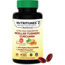Turmeric Curcumin Supplement 1000mg για κοινή υποστήριξη-185x Βιοδιαθέσιμη & υψηλή απορρόφηση με τεχνολογία NovaSOL – 60 NutriCumin Softgels