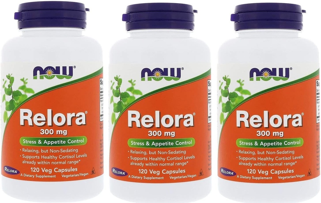 Τώρα Τροφίμων Relora 300 mg, Veg-capsules, 120 Count (πακέτο των 3)