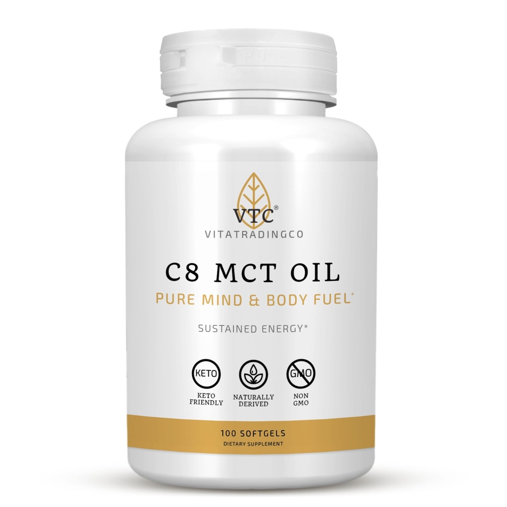 VTC VitaTradingCo. C8 κάψουλες πετρελαίου MCT 
