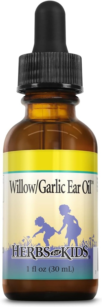 Herbs For Kids Willow/Garlic Ear Oil, Unscented (Btl-Glass) | 1oz