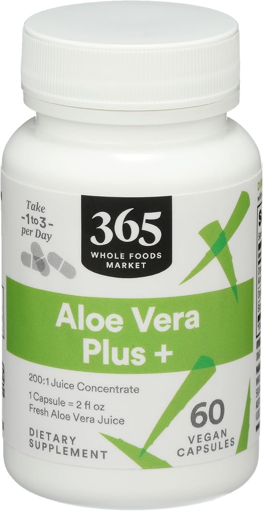 365 από Whole Foods Market, Aloe Vera Plus +, 60 Count