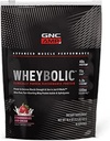 GNC AMP Wheybolic Clinically Proven Protein Powder, 40g Whey Protein, BCAA, Leucine, Increases Muscle Strength, Muscle Building, 3rd Party Tested, Gluten Free, Strawberries and Cream, 10 Servings
