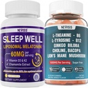 NEVISS L-Τυροσίνη Gummies & Μελατονίνη 60mg για Ενήλικες Bundle