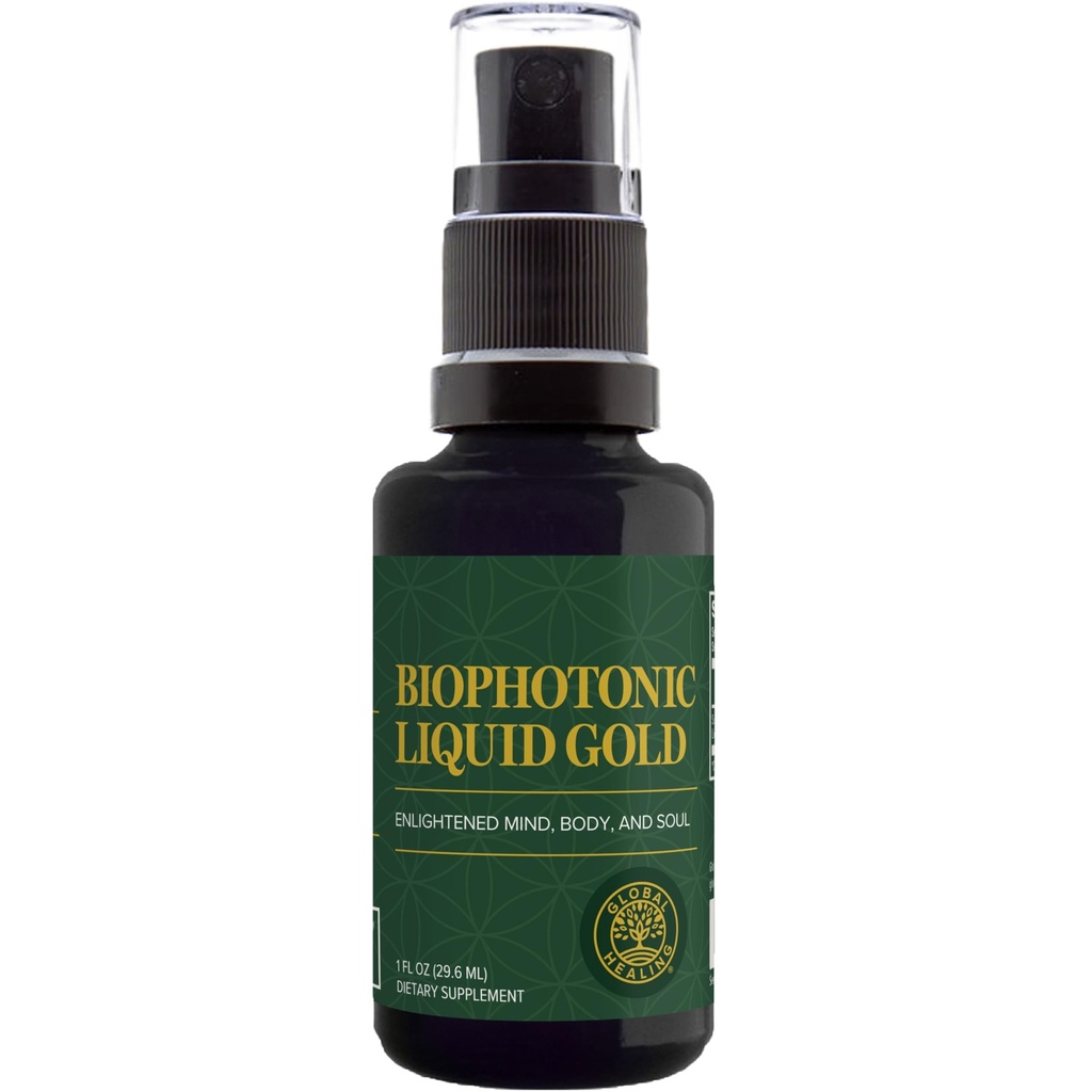 Παγκόσμιο Κέντρο Θεραπείας - Biophotonic Liquid Gold Supplement Spray - 1 Fl Oz