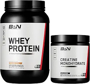 BARE PERFORMANCE NUTRITION BPN Whey Cinnamon Roll Protein + Creatine Bundle