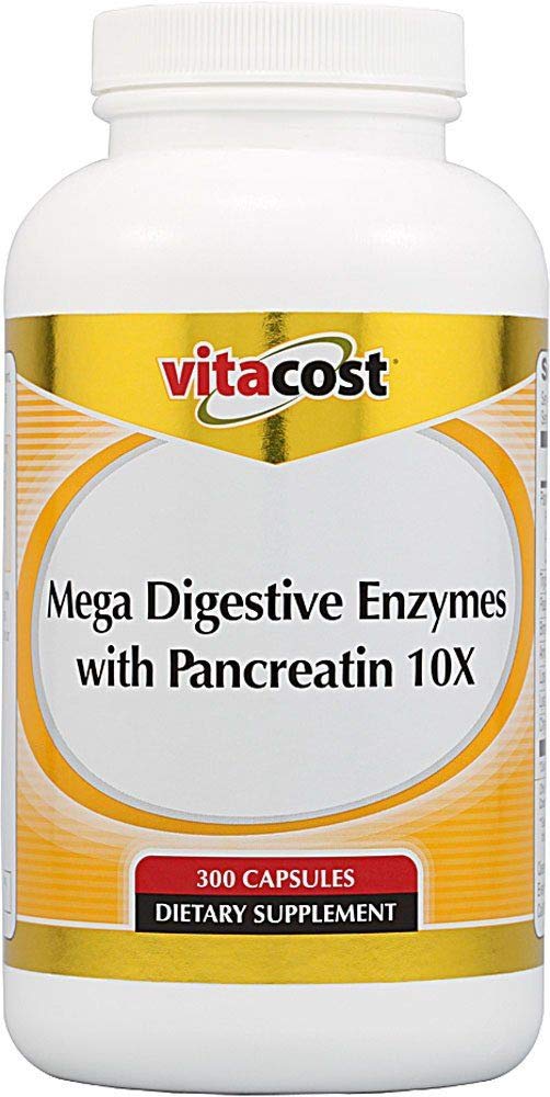 Vitacost Mega Digestive Ένζυμα με Pancreatin 10X - 300 Κάψουλες
