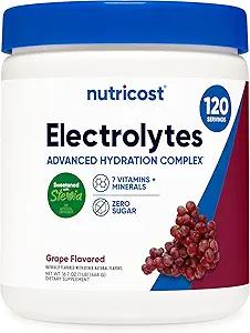 Nutricost Electrolyte Complex Powder (120 Servings, Grape) - Συμπλήρωμα ενυδάτωσης Ποτό Μίγμα με Βιταμίνες και Ορυκτά